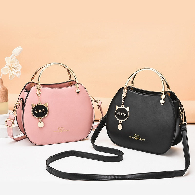 Cat Charm Crossbody Bag