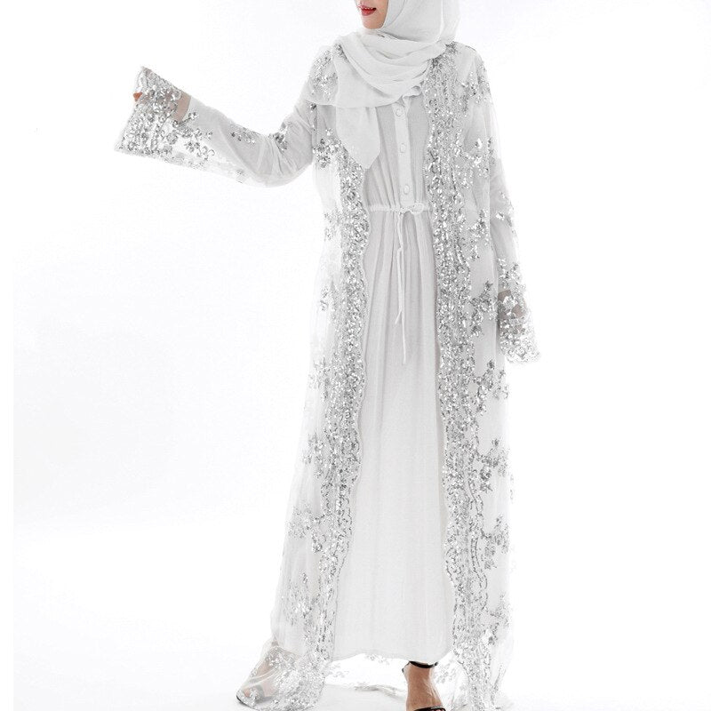 Sequin Lace Abaya