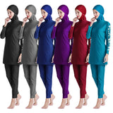 Floral Sleeve Burkini Swimsuit