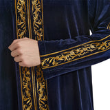 Gold Embroidered Velvet Thobe