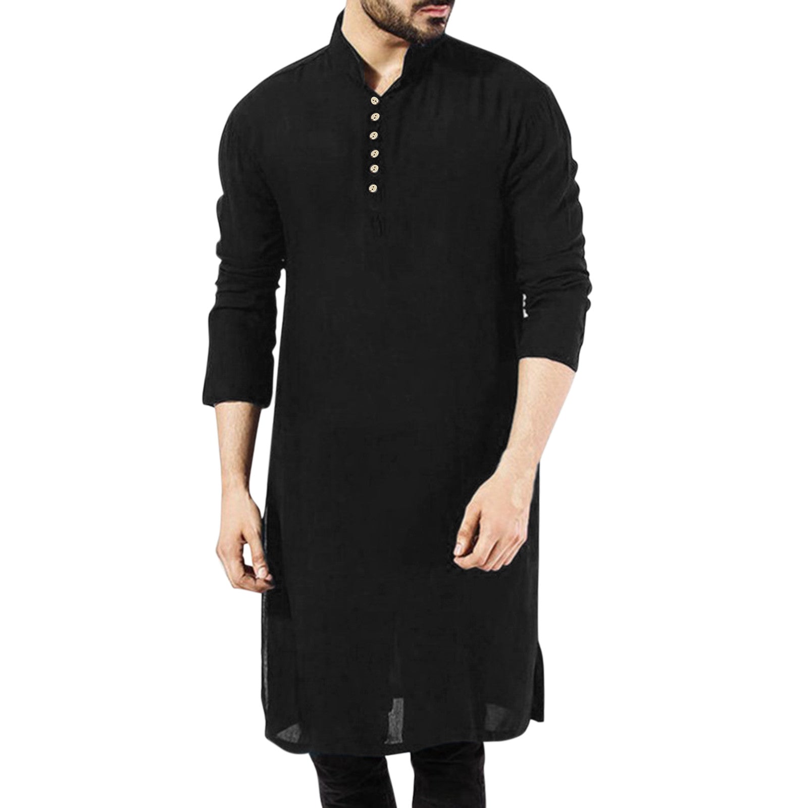 Button-Down Kurta Top