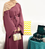 Plain Belted Abaya