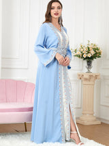 Lace Embroidered Abaya Set