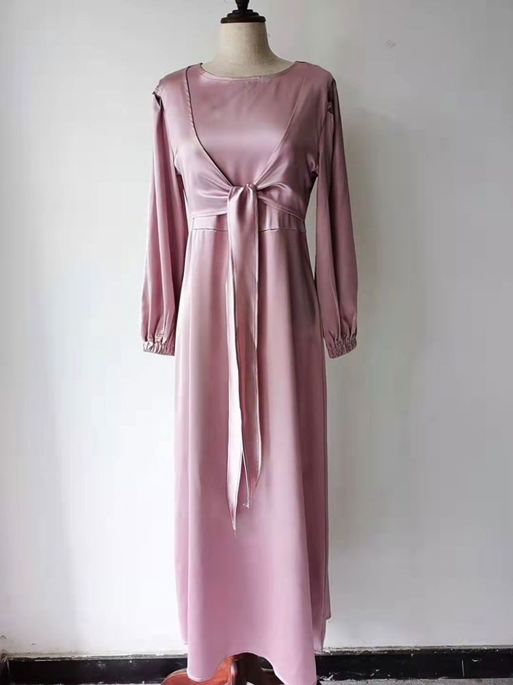 Satin Wrap Abaya