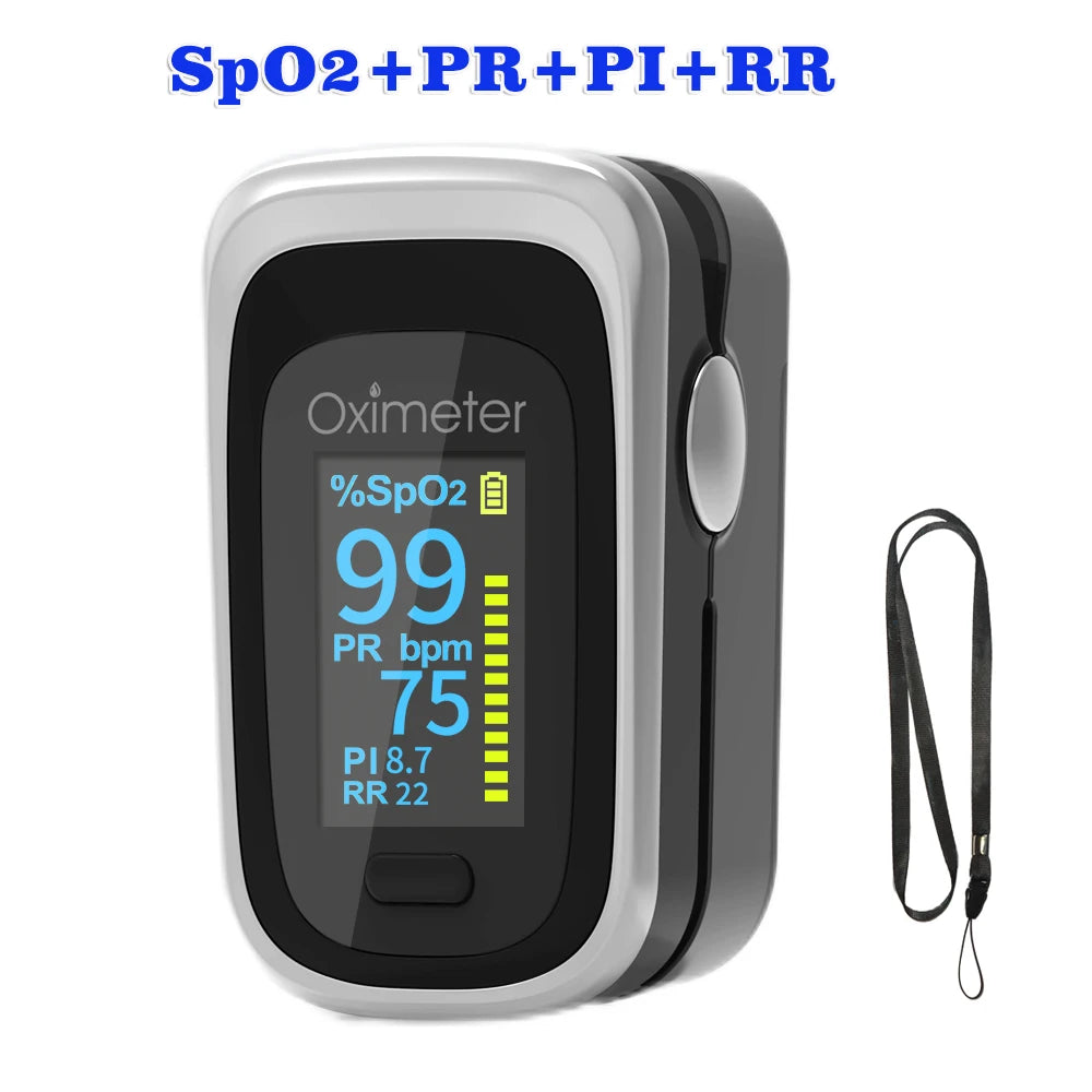 Kiuzou Medical Portable Finger Pulse Oximeter blood oxygen Heart Rate Saturation Meter OLED Oximetro de dedo Saturometro Monitor