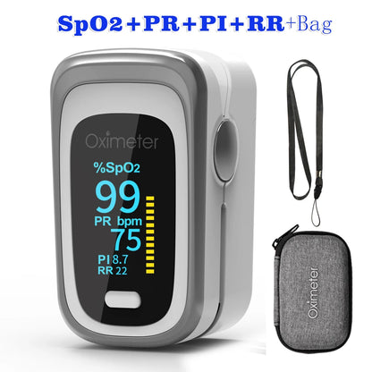 Kiuzou Medical Portable Finger Pulse Oximeter blood oxygen Heart Rate Saturation Meter OLED Oximetro de dedo Saturometro Monitor