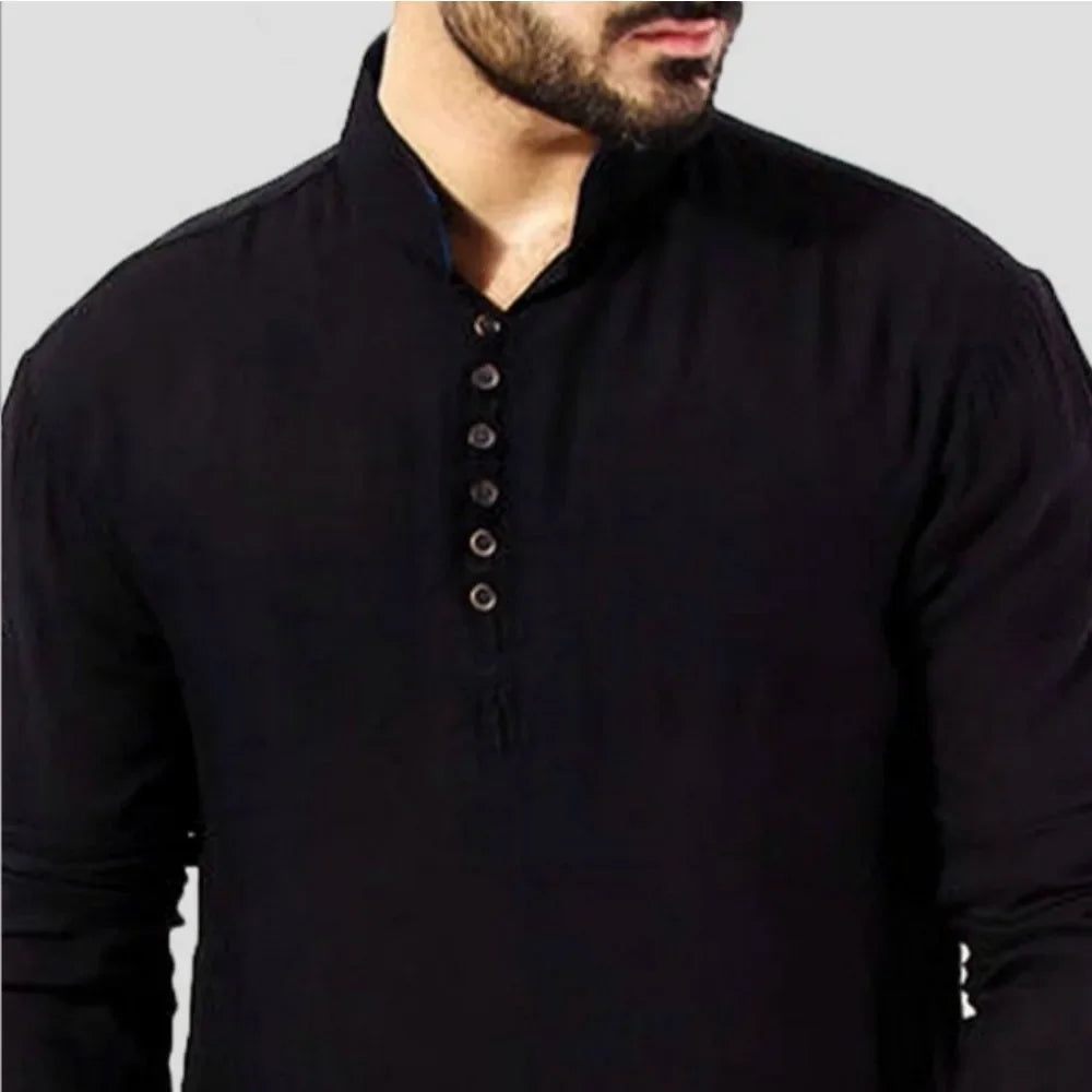 Button-Down Kurta Top