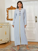 Hooded Rhinestone Abaya