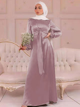 Satin Wrap Abaya