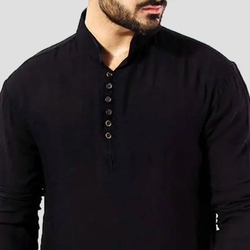 Button-Down Kurta Top