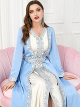 Lace Embroidered Abaya Set