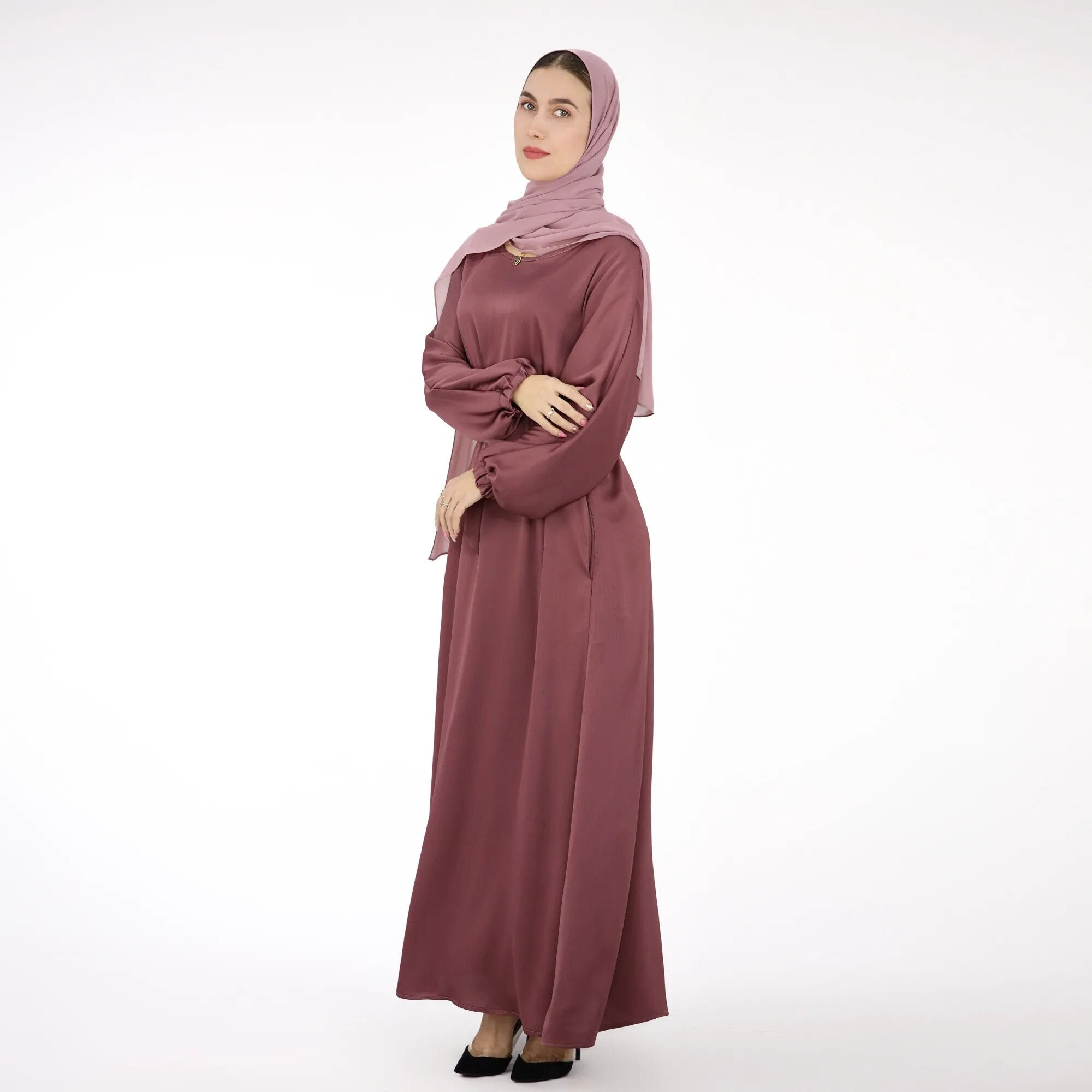 Plain Belted Abaya