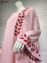 Chiffon Embroidered Floral Abaya