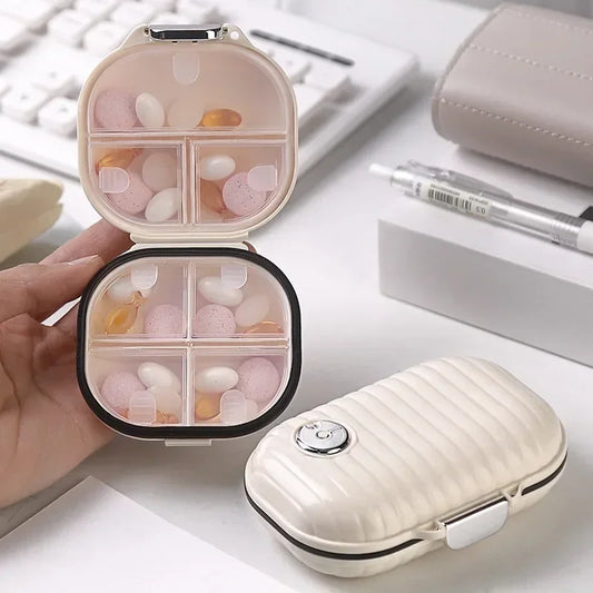 Pill Box Mini Pill Organizer Travel Essentials 7 Compartment Medicine Pill Case Medicine Organizer Medication Dropshiping