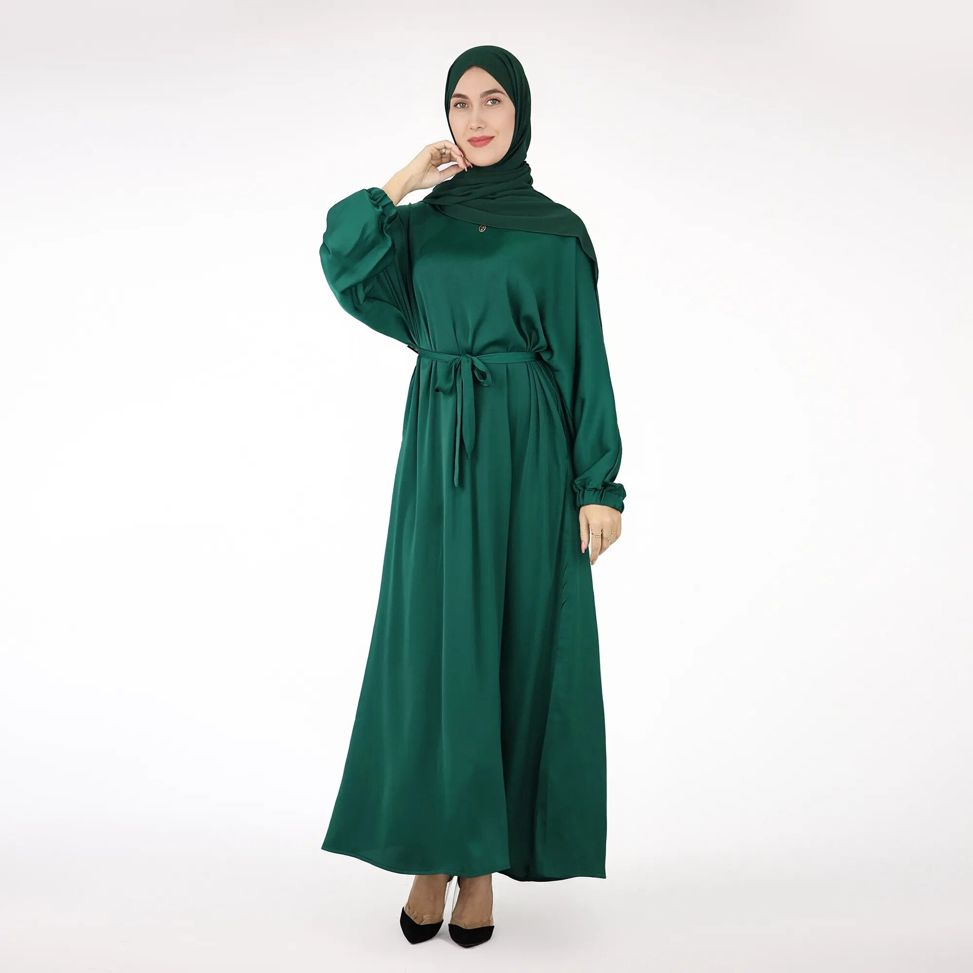 Plain Belted Abaya