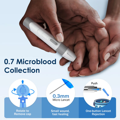 Linksun Blood Glucose Meter G-425-2 50/100 Test Strips Glucosemeter Digital Diabetes Testing Kit Blood Glucose Monitoring System