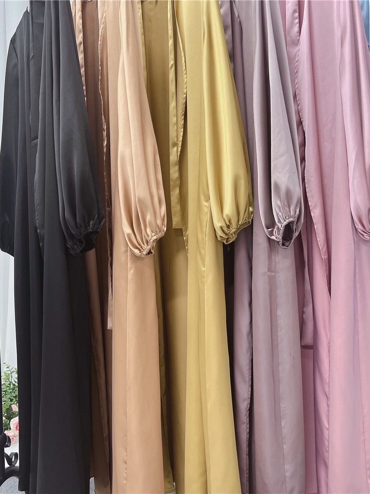 Satin Open Abaya