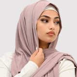 Ribbed Plain Hijab