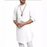 Asymmetrical Button Kurta Top