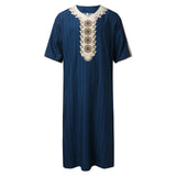 Navy Embroidered Thobe