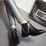 Studded Moto Boots