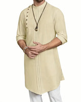 Asymmetrical Button Kurta Top