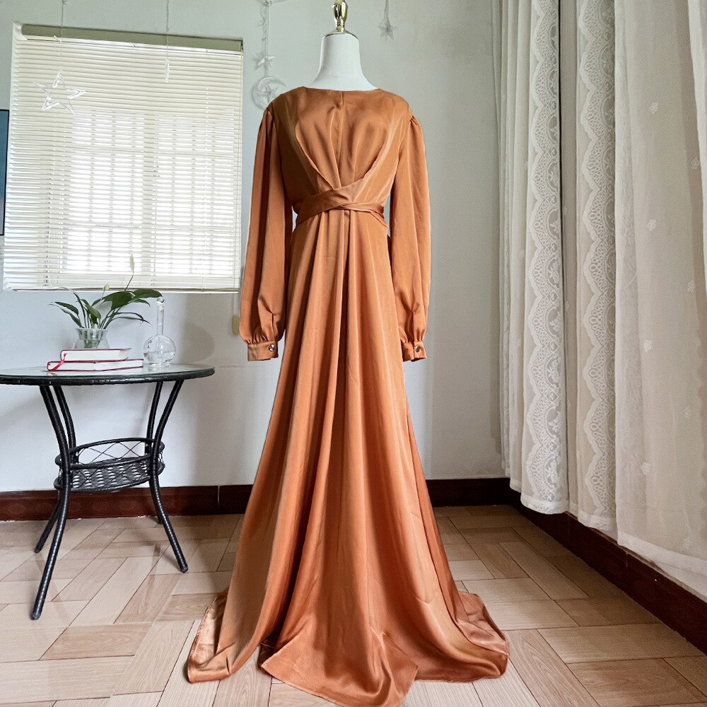 Satin Wrap Abaya