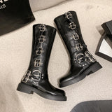 Buckle Biker Boots