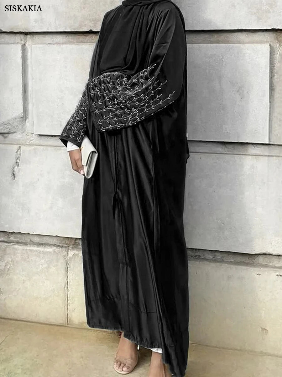 Beaded Sleeve Abaya