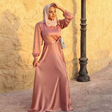 Satin Wrap Abaya