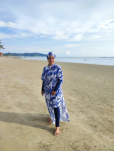 Pattern Burkini Swimsuit