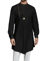 Asymmetrical Button Kurta Top