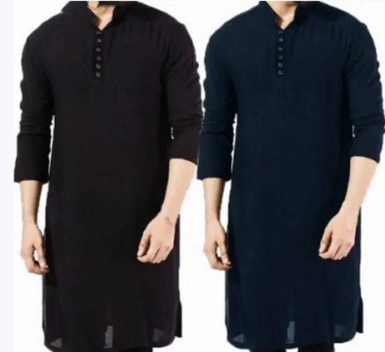 Button-Down Kurta Top