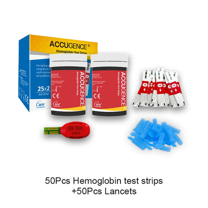 Blood Ketone Hemoglobin Uric Acid Blood Glucose Test Strips Test Strips for PM800 4 in 1 Meter Diabetes Gout HB Anemia Monitor