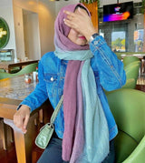 Ombre Crinkle Hijab