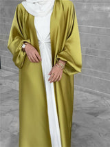 Satin Open Abaya