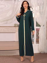 Hooded Rhinestone Abaya